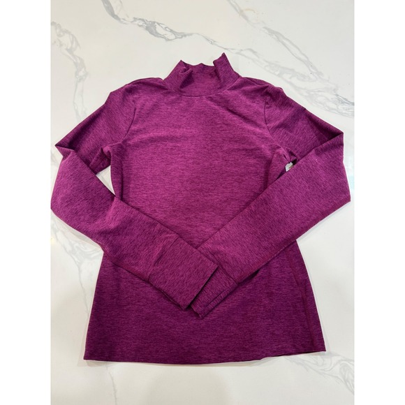 Beyond Yoga Spacedye Captivating Turtleneck Top - Aubergine Beet Size S - Picture 2 of 7